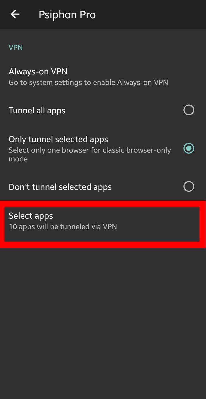 psiphon-select-apps